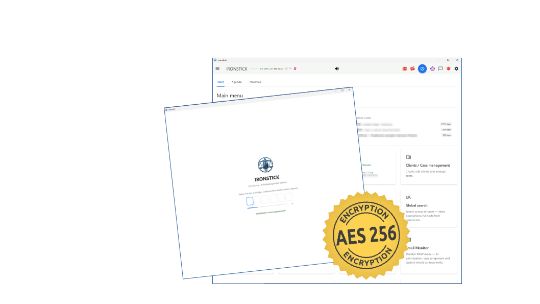 Encrypted end to end — AES-256